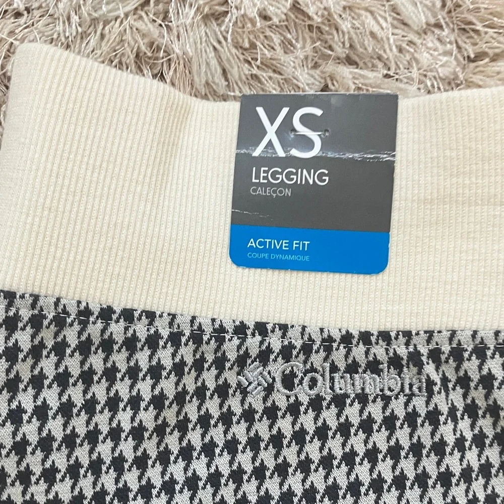 Columbia Women’s Active Fit Leggings - Black‎ and Cream - Picture 3 of 7